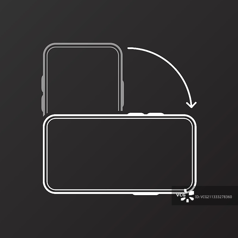 旋转智能手机隔离图标设备图片素材