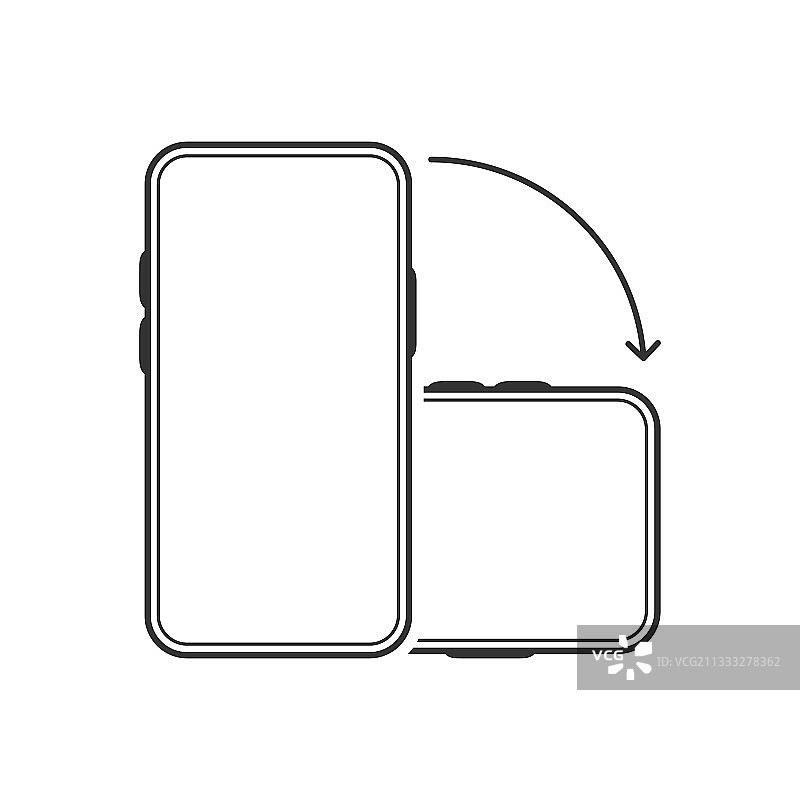 旋转智能手机隔离图标设备图片素材