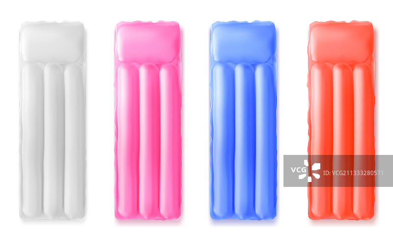 游泳池用充气床垫气筏图片素材