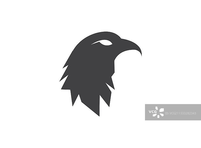 老鹰头剪影设计图片素材