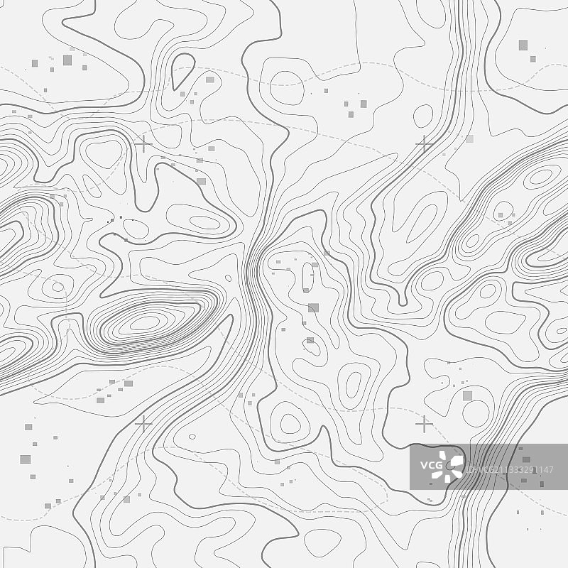 无缝地形图背景线条图片素材