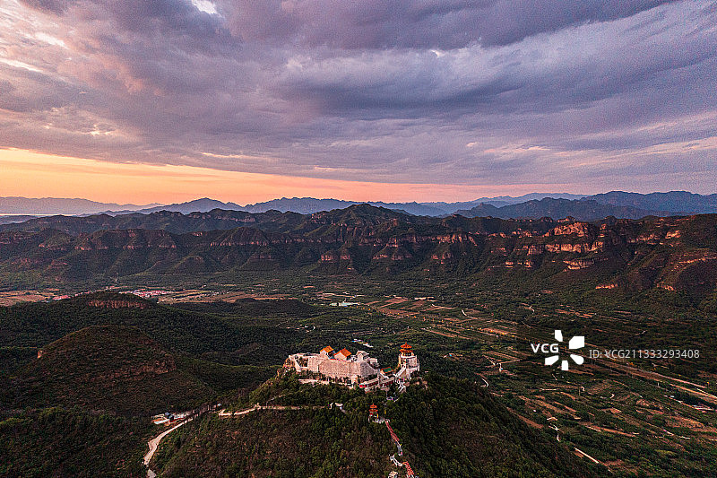 航拍丫髻山图片素材