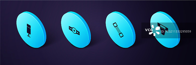 2.5D 腹股沟保护器扩胸器拳击套装图片素材