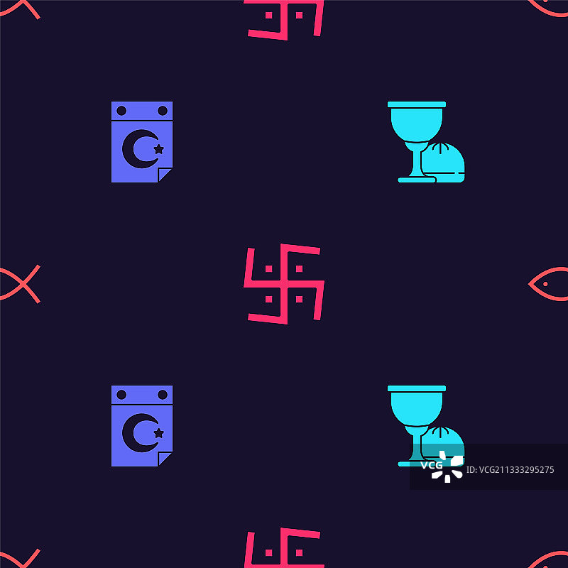 圣杯新月星星套装图片素材