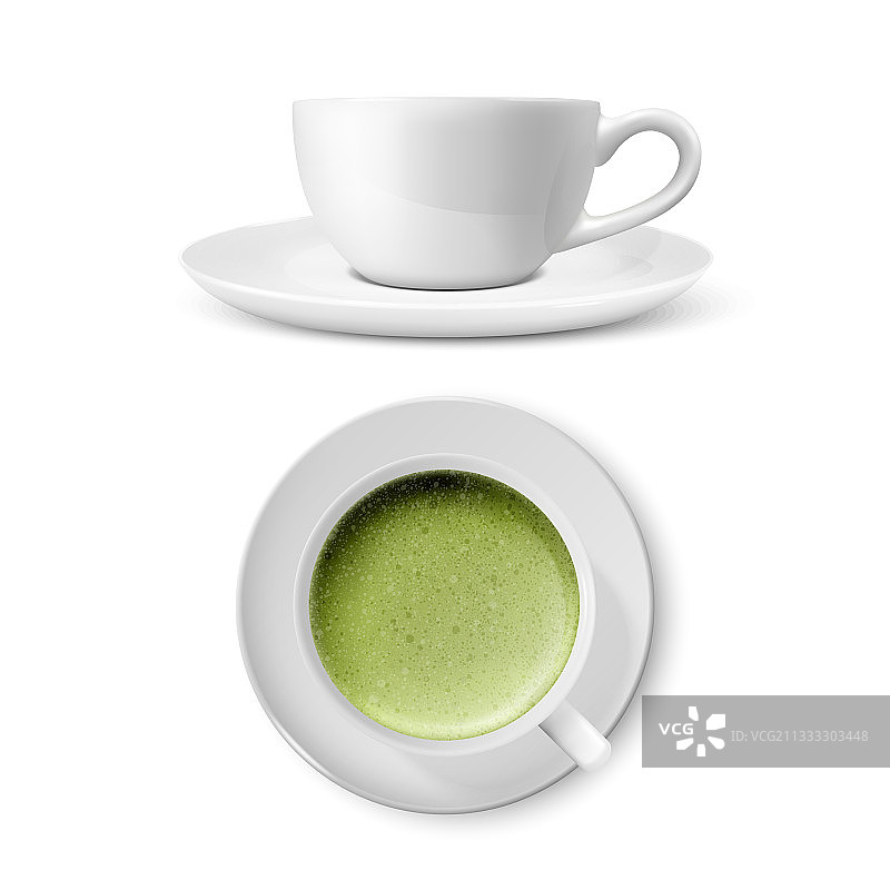 3D写实陶瓷白色咖啡杯图片素材