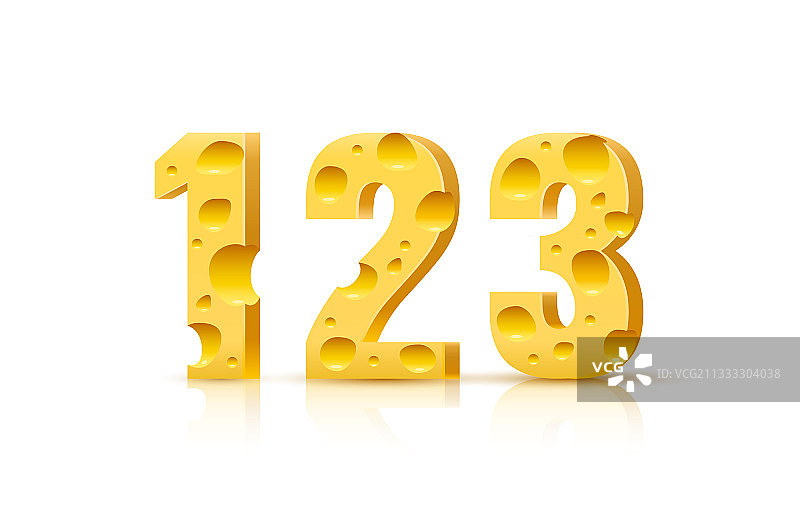 3D奶酪字体符号数字123图片素材