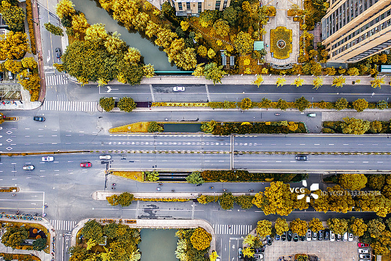 杭州临平区城市风光图片素材