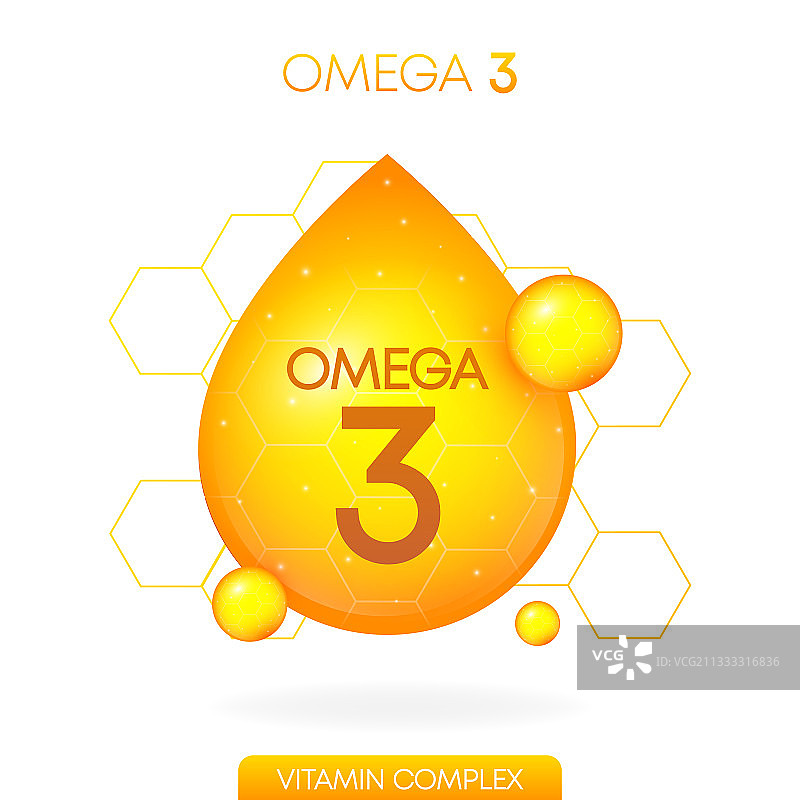 欧米伽3维生素逼真药丸胶囊图标图片素材