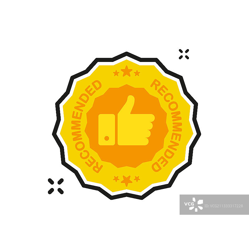推荐标志概念设计图片素材