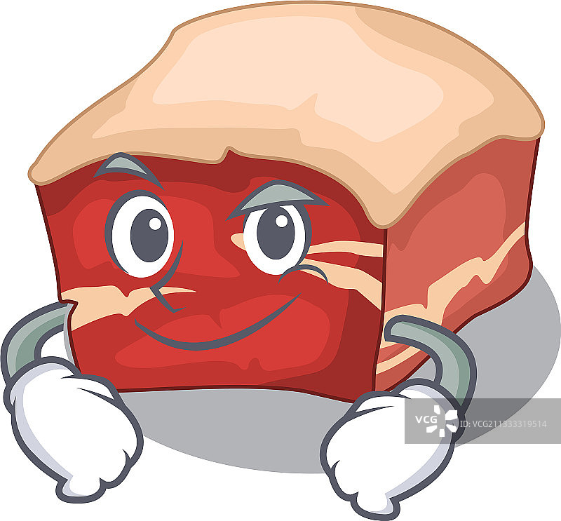 可爱的卡通五花肉图片图片素材