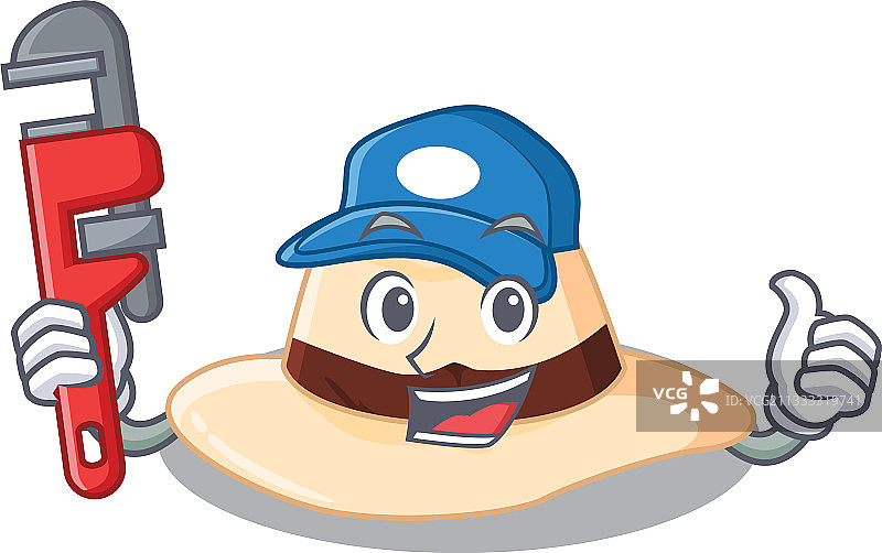 卡通形象设计巴拿马帽图片素材