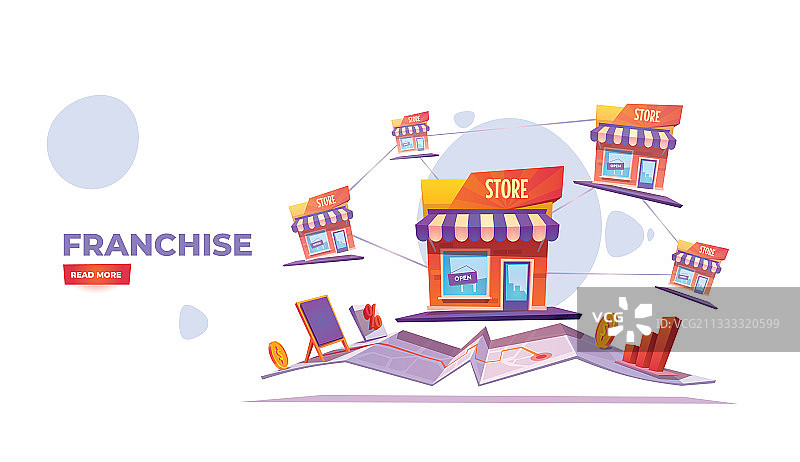 特许经营小企业分支扩张banner图片素材