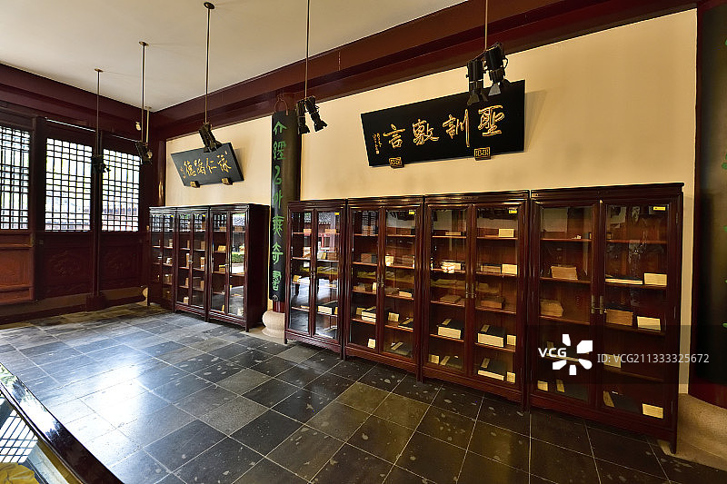 藏书楼内景图片素材