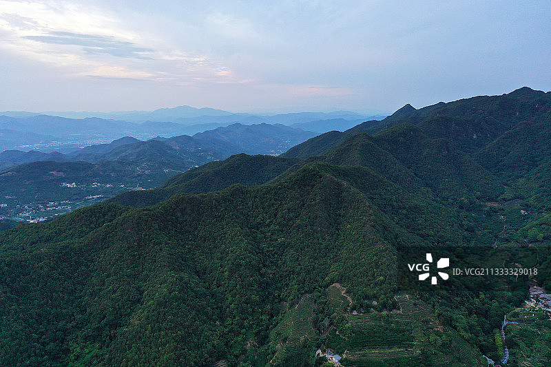 广东省梅州市梅县区雁洋镇阴那山灵光寺旅游区航拍图片素材