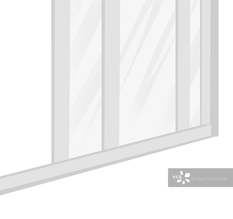 黑白窗户插画图片素材