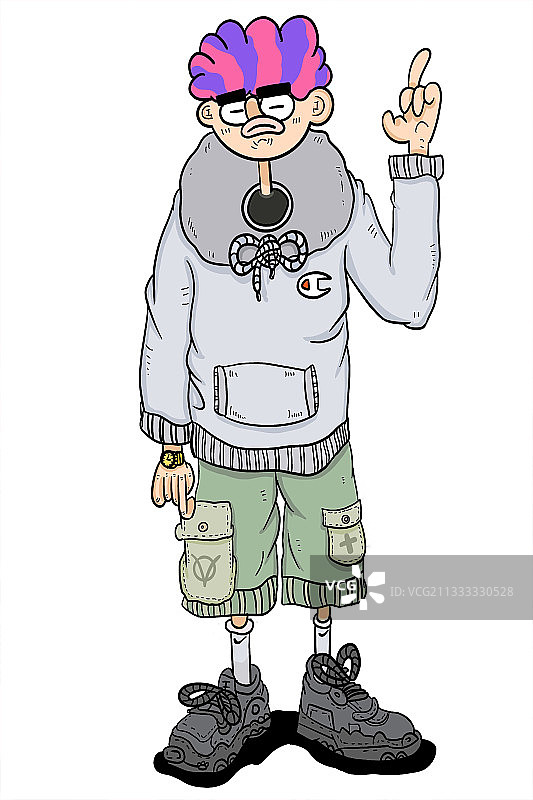 单个人物插图图片素材