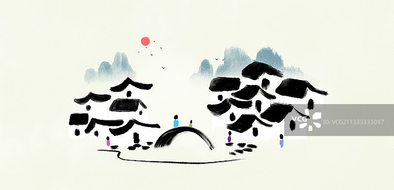 江南水乡图片素材