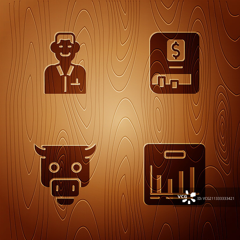 饼图信息图交易员牛市图片素材