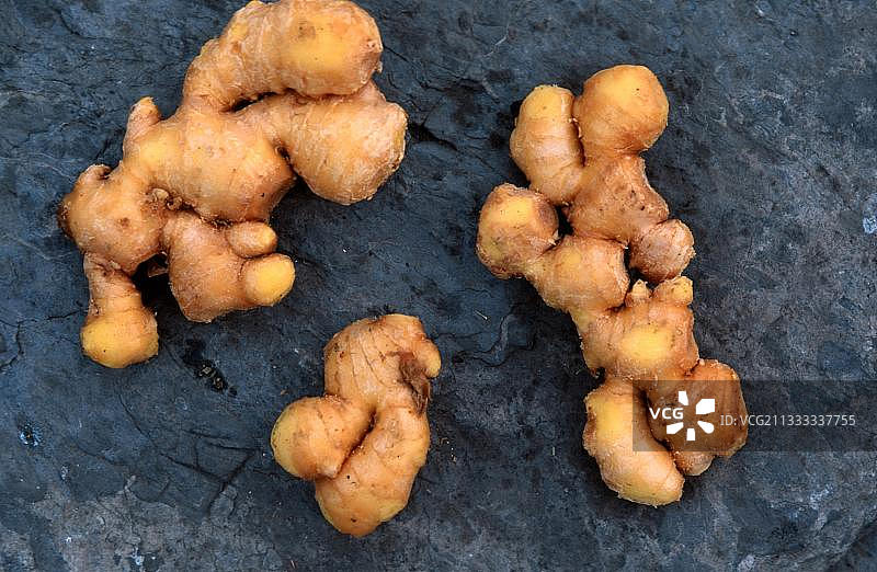 生姜根，亚洲，香料植物，药草，姜科，药草，食物图片素材