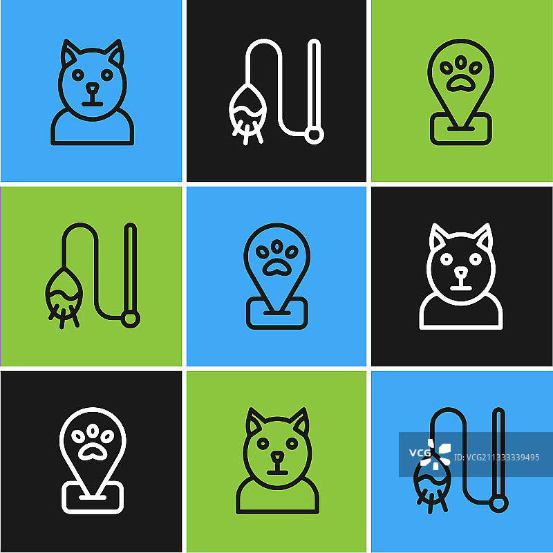 猫定位、宠物美容和宠物玩具图片素材