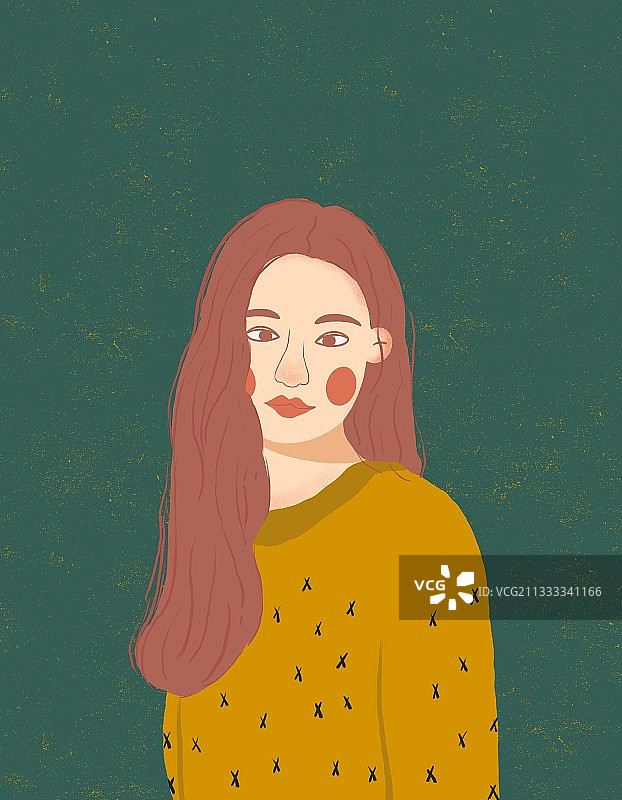 头像 女人 一个人 复古 肖像图片素材