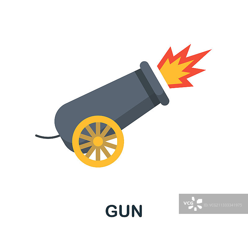 武器彩色扁平图标图片素材