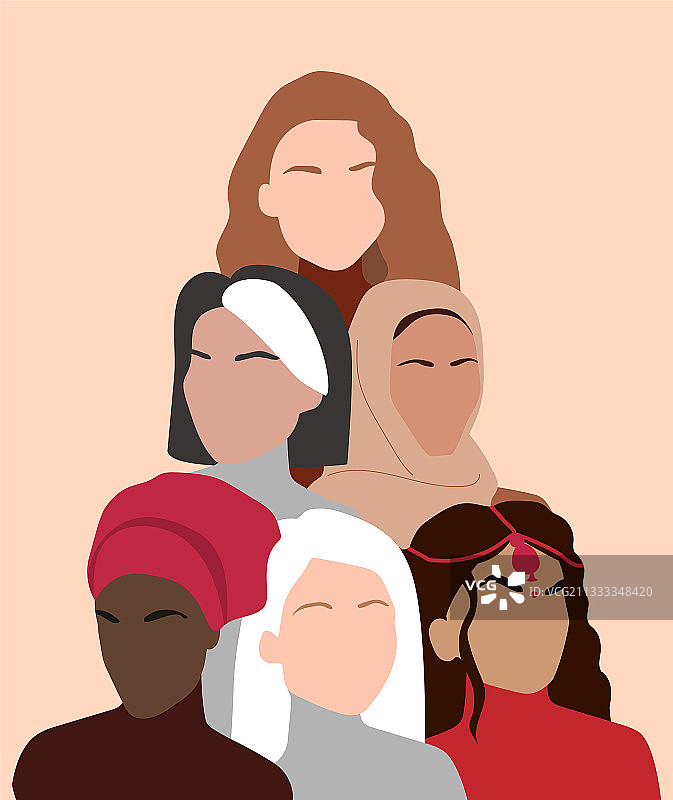 不同国籍和文化的人的肖像图片素材