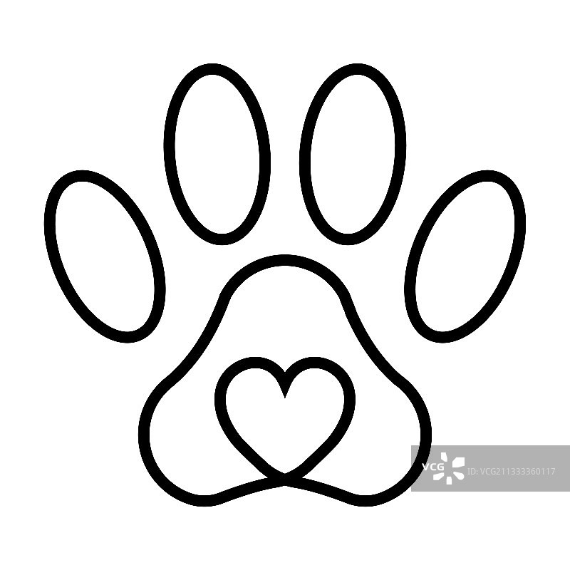 宠物爪印：猫、狗和人图片素材