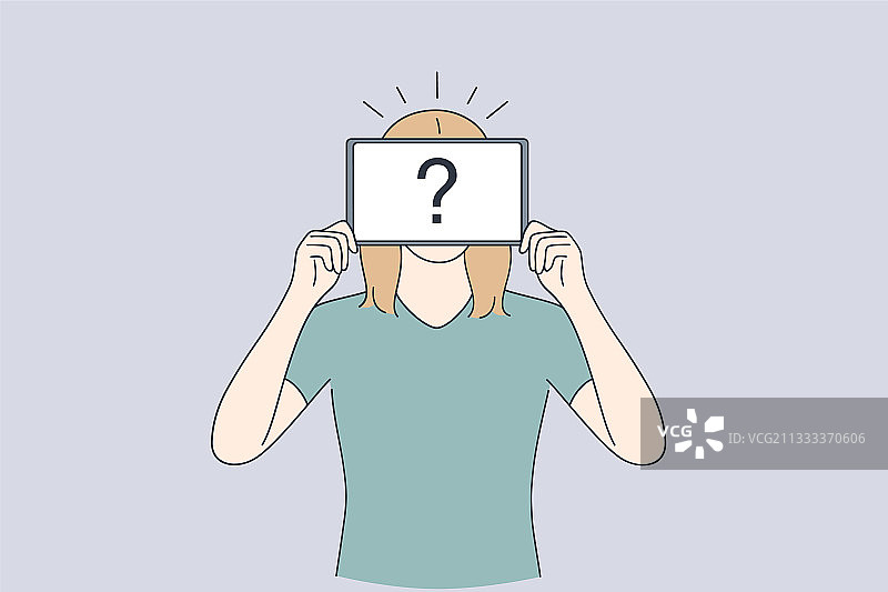 自我身份匿名不确定性概念图片素材