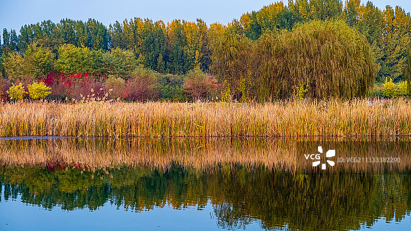 北京未来科技城滨水公园图片素材