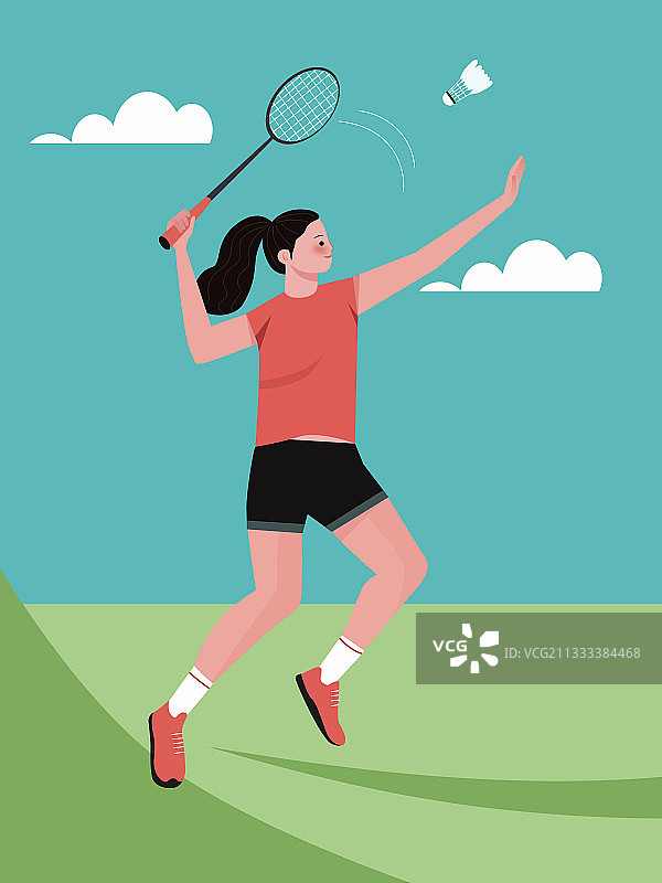 羽毛球运动图片素材