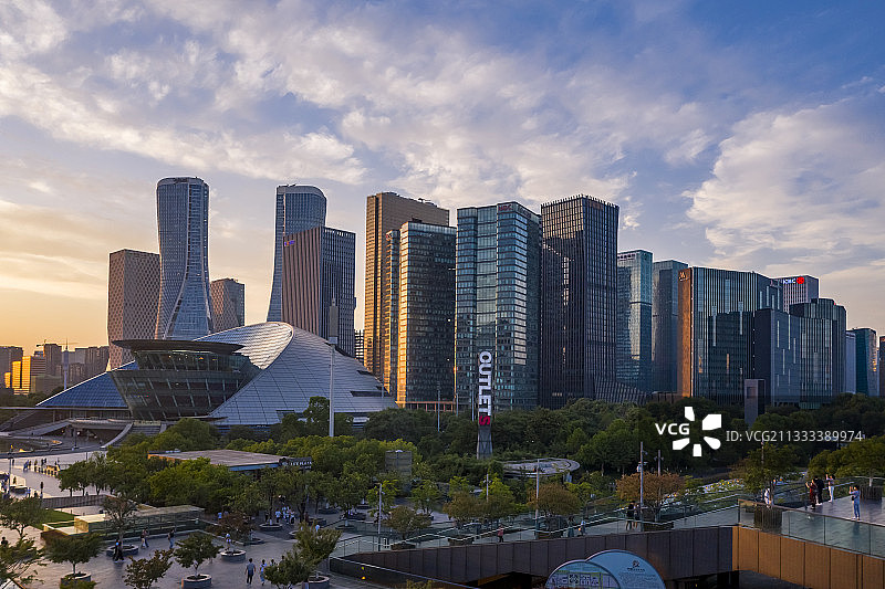 浙江杭州：杭州城市风光图片素材