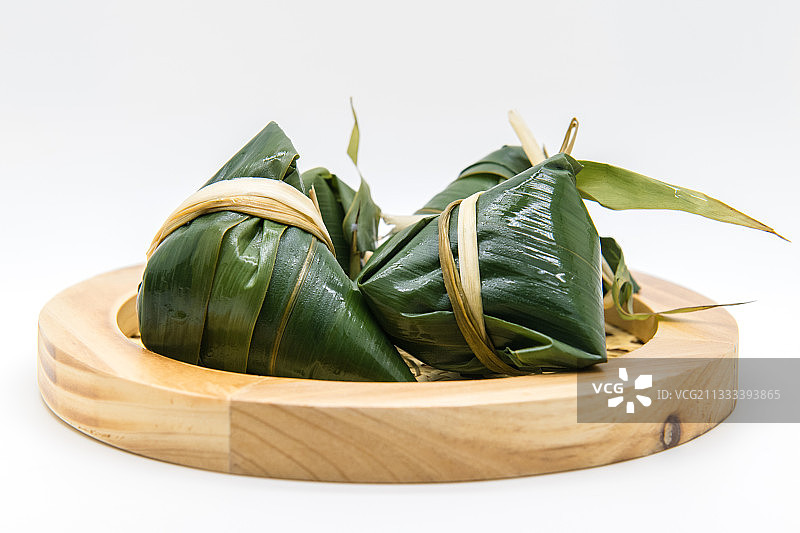 在室内拍摄的粽子素材照片（白底）图片素材