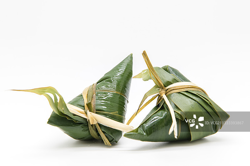 在室内拍摄的粽子素材照片（白底）图片素材
