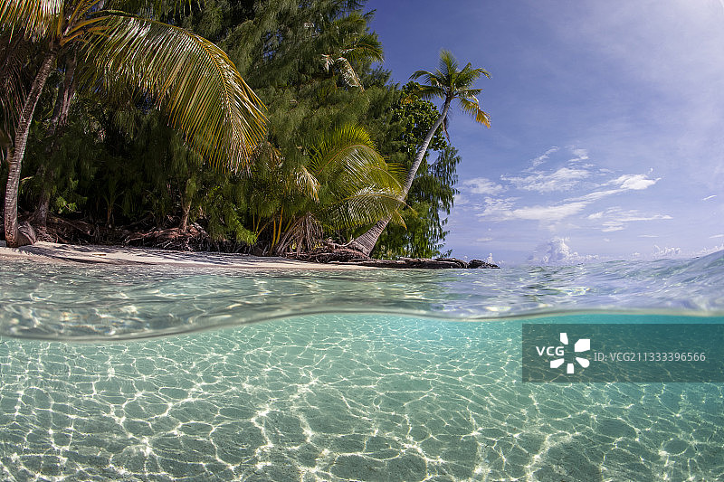 密克罗尼西亚帕劳海滩风光图片素材
