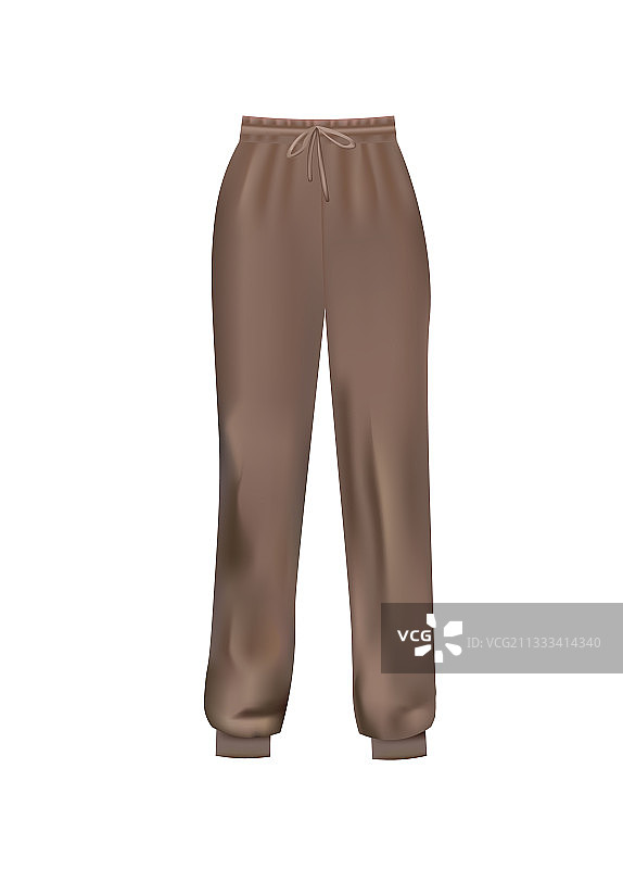 棕色运动裤图片素材