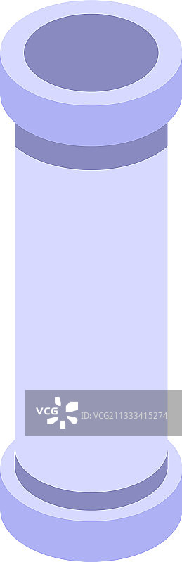 下水道垂直管道等距风格图标图片素材