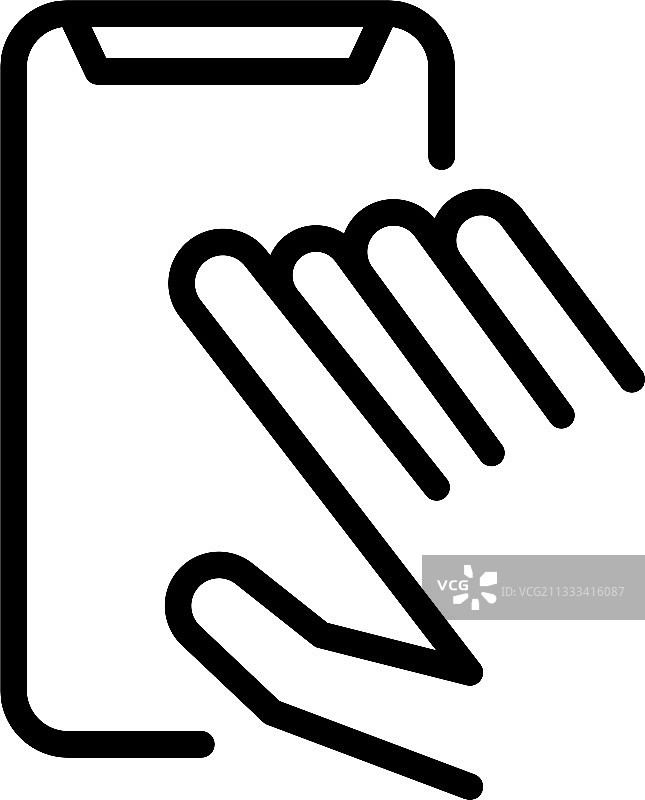 智能手机截屏图标轮廓样式图片素材