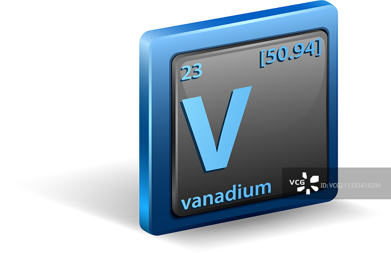 钒元素化学符号图片素材