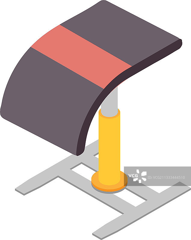 2.5D风格的体操器材图标图片素材