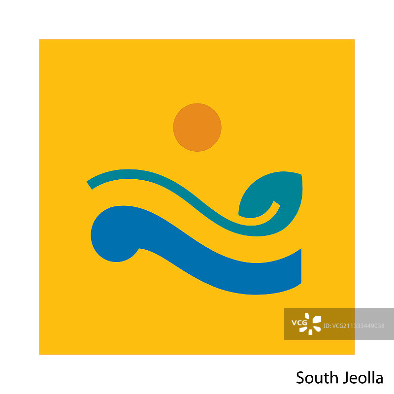 韩国全罗南道徽章图片素材