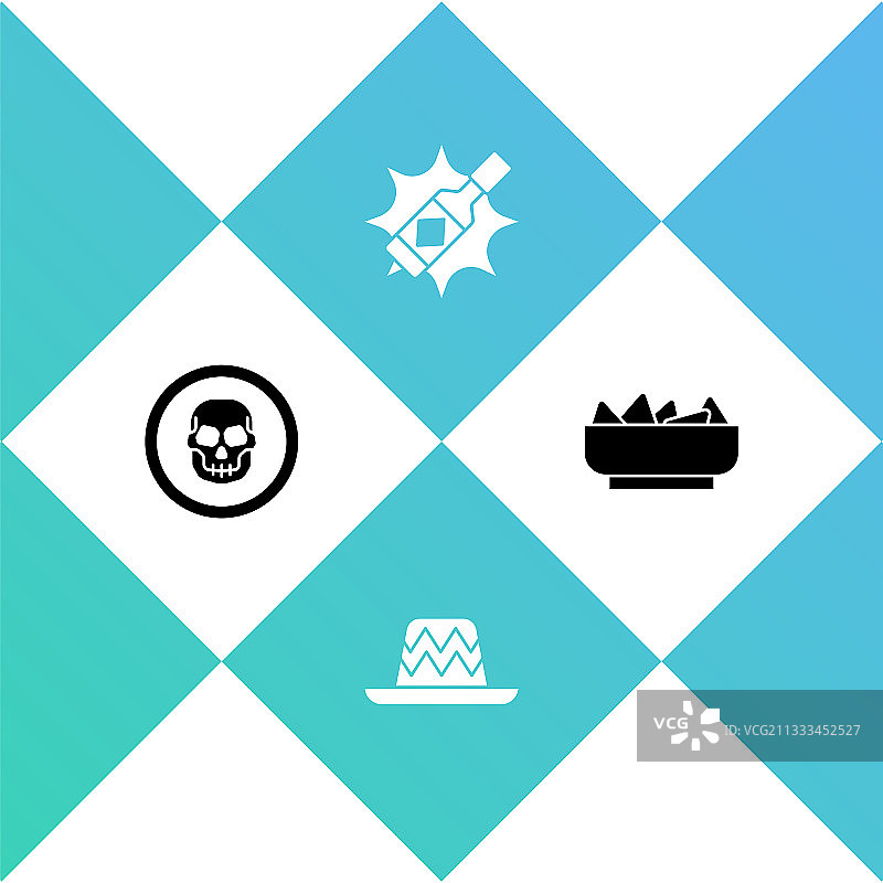 墨西哥骷髅硬币墨西哥帽塔巴斯科辣酱图片素材