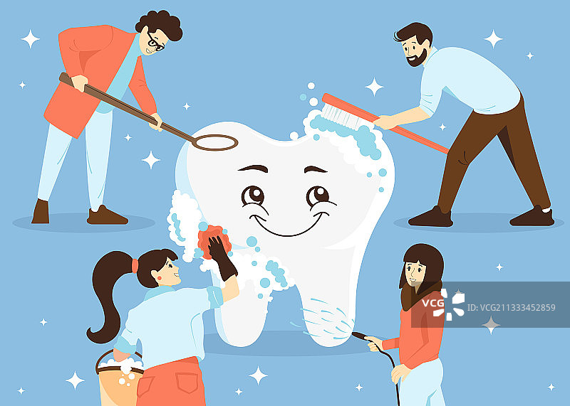 人们刷牙图片素材