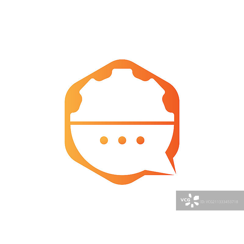 齿轮聊天Logo设计模板图片素材