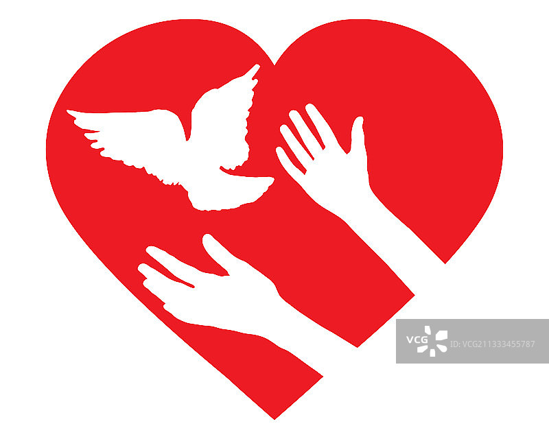 女人放飞小鸟，鸽子飞翔图片素材