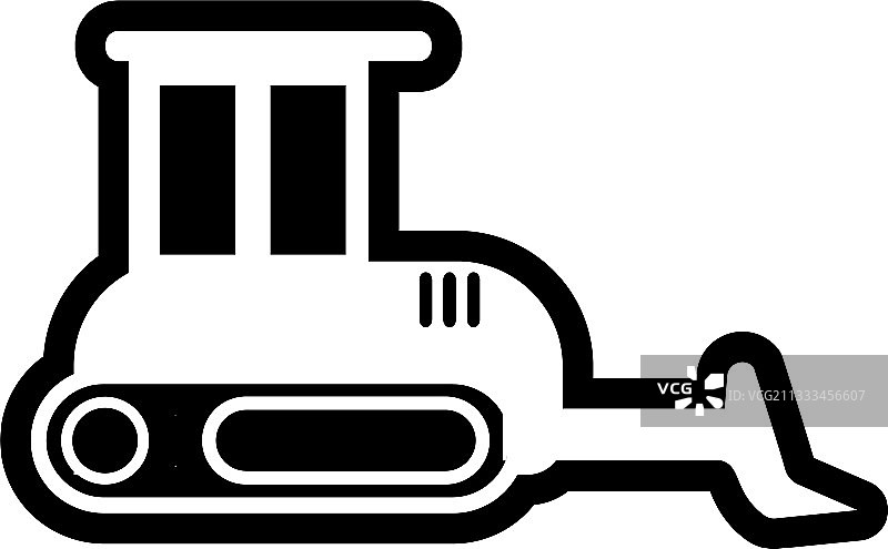 推土机图标设计模板图片素材