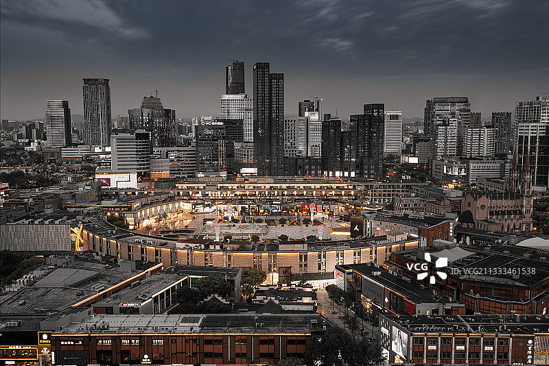 浙江宁波城市风光——天一广场图片素材