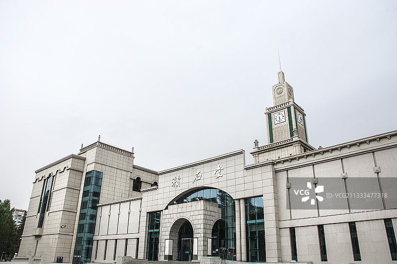 兰州大学图书馆积石堂建筑景观图片素材