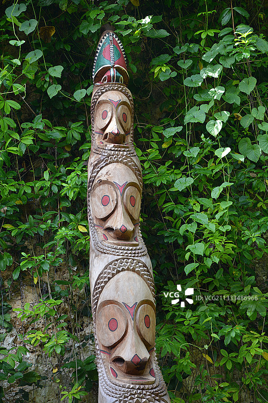 瓦努阿图安布里姆岛鼓图片素材