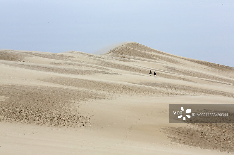 法国吉伦特省阿尔卡雄湾皮拉特沙丘图片素材